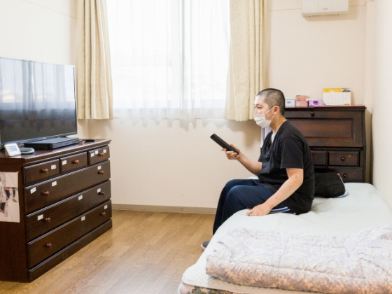 お部屋での様子